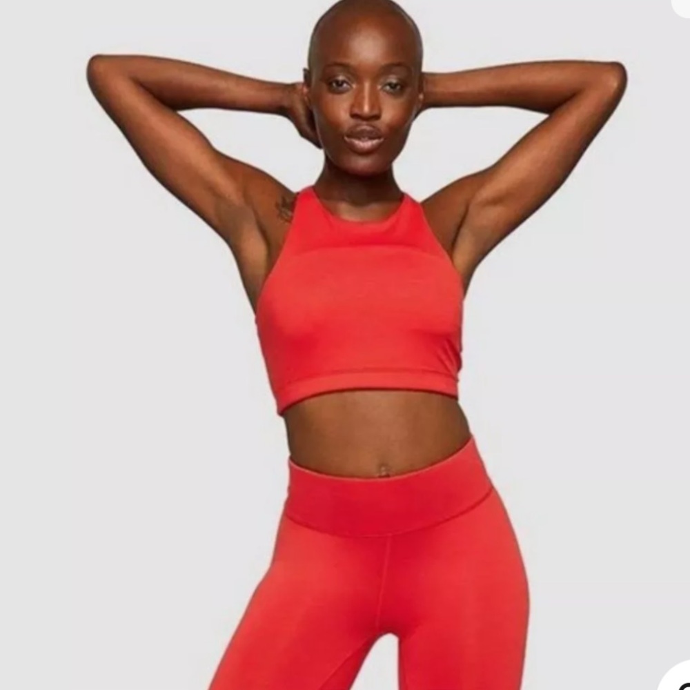 Outdoor Voices Move Free Night Crop Top Sports Bra